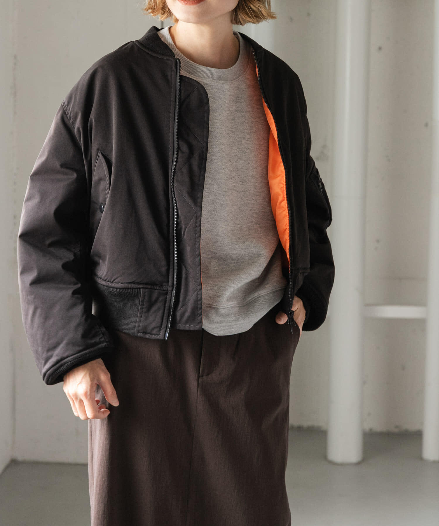 URBAN RESEARCH DOORS「FORK&SPOON　SORONA MA-1ブルゾン 26AW」|ブルゾン・スタジャン|