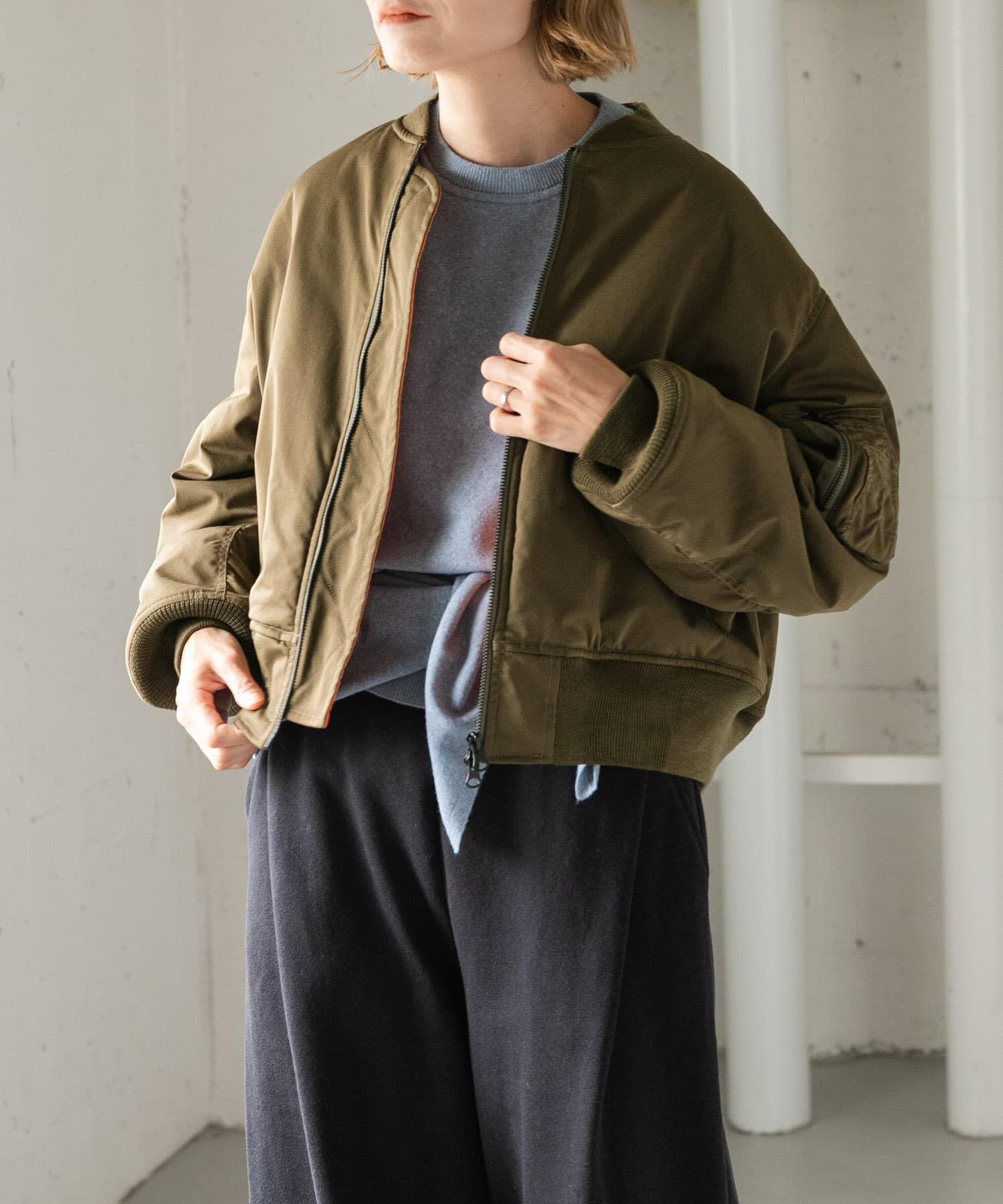 URBAN RESEARCH DOORS「FORK&SPOON　SORONA MA-1ブルゾン 26AW」|ブルゾン・スタジャン|