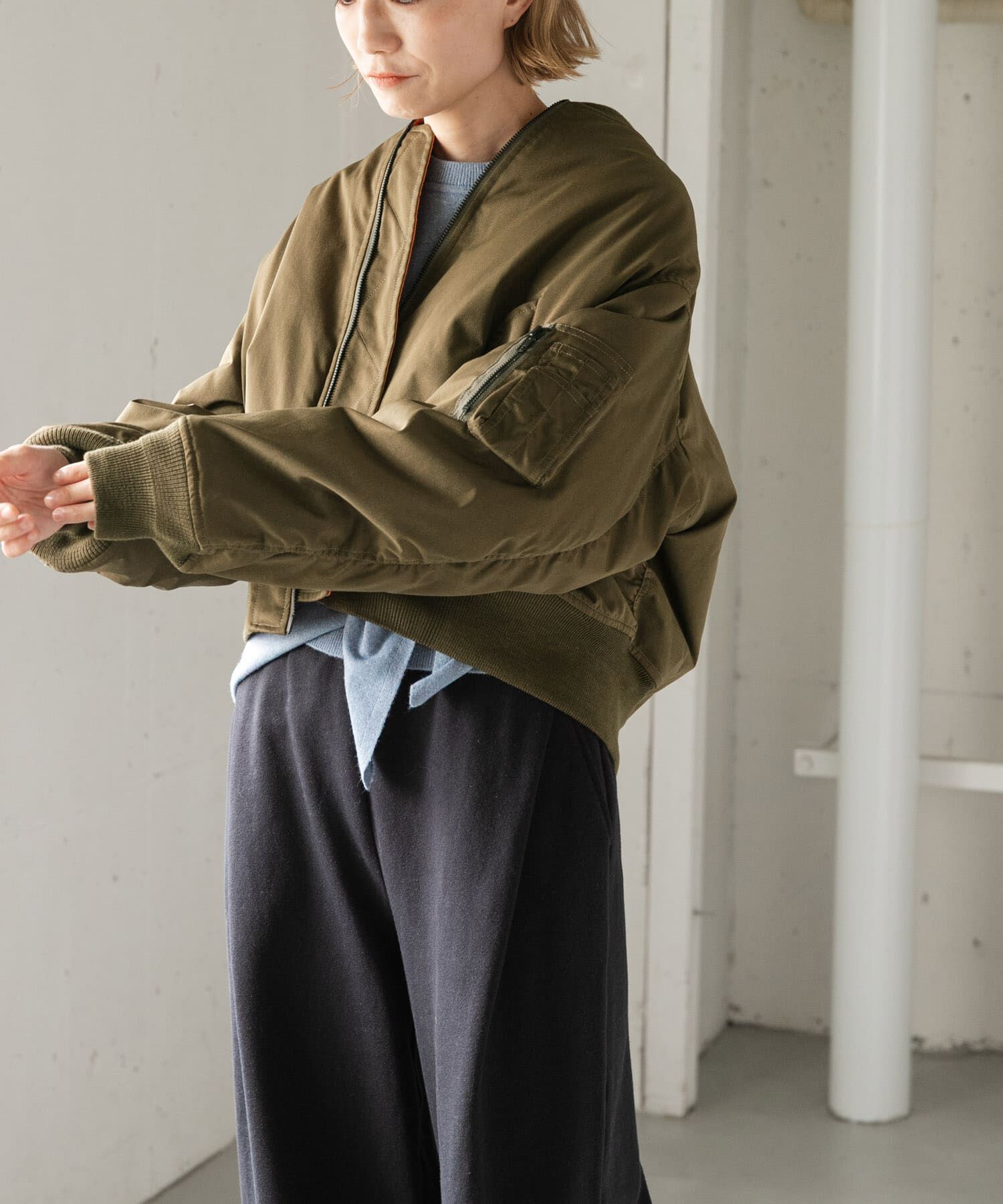 URBAN RESEARCH DOORS「FORK&SPOON　SORONA MA-1ブルゾン 26AW」|ブルゾン・スタジャン|