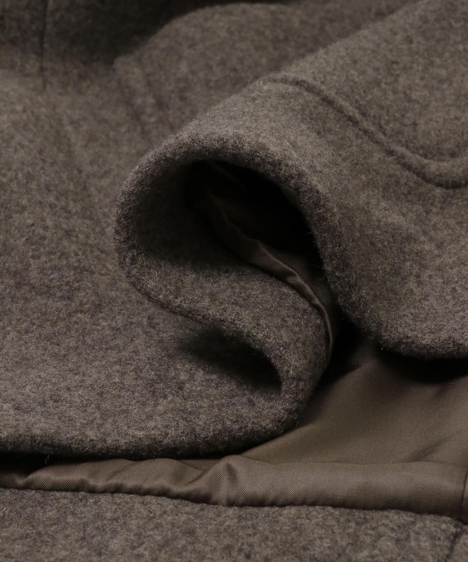 URBAN RESEARCH DOORS「エアリーウールフードコート 26AW」|ノーカラーコート|