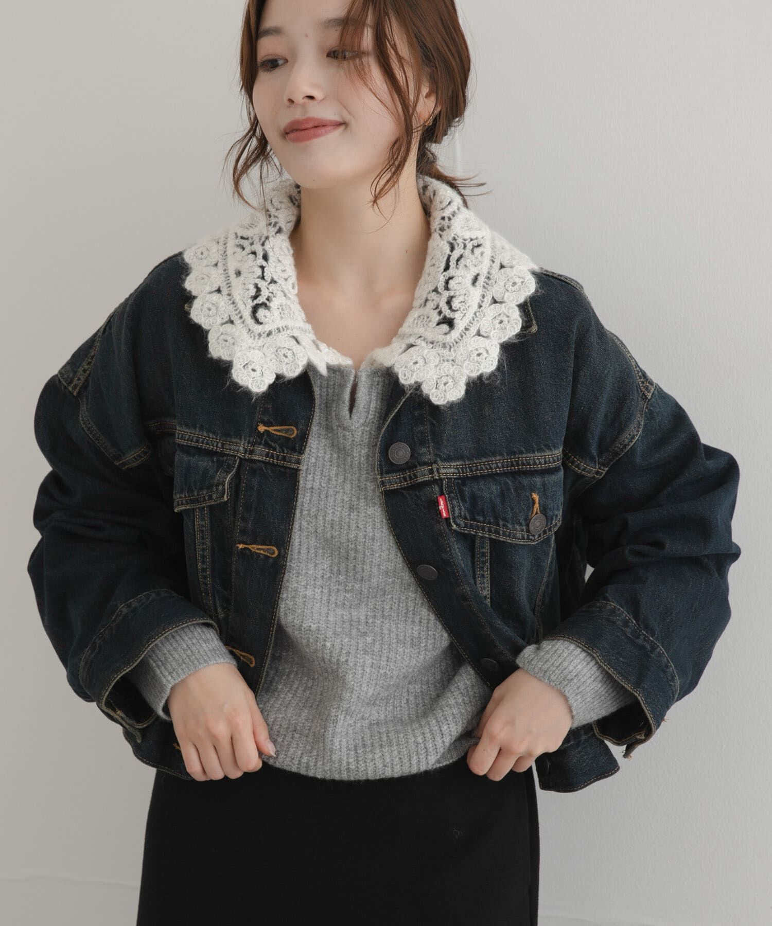 Sonny Label 「Levi&rsquo;s　LOOSE CROP TRUCKER」|デニムジャケット|