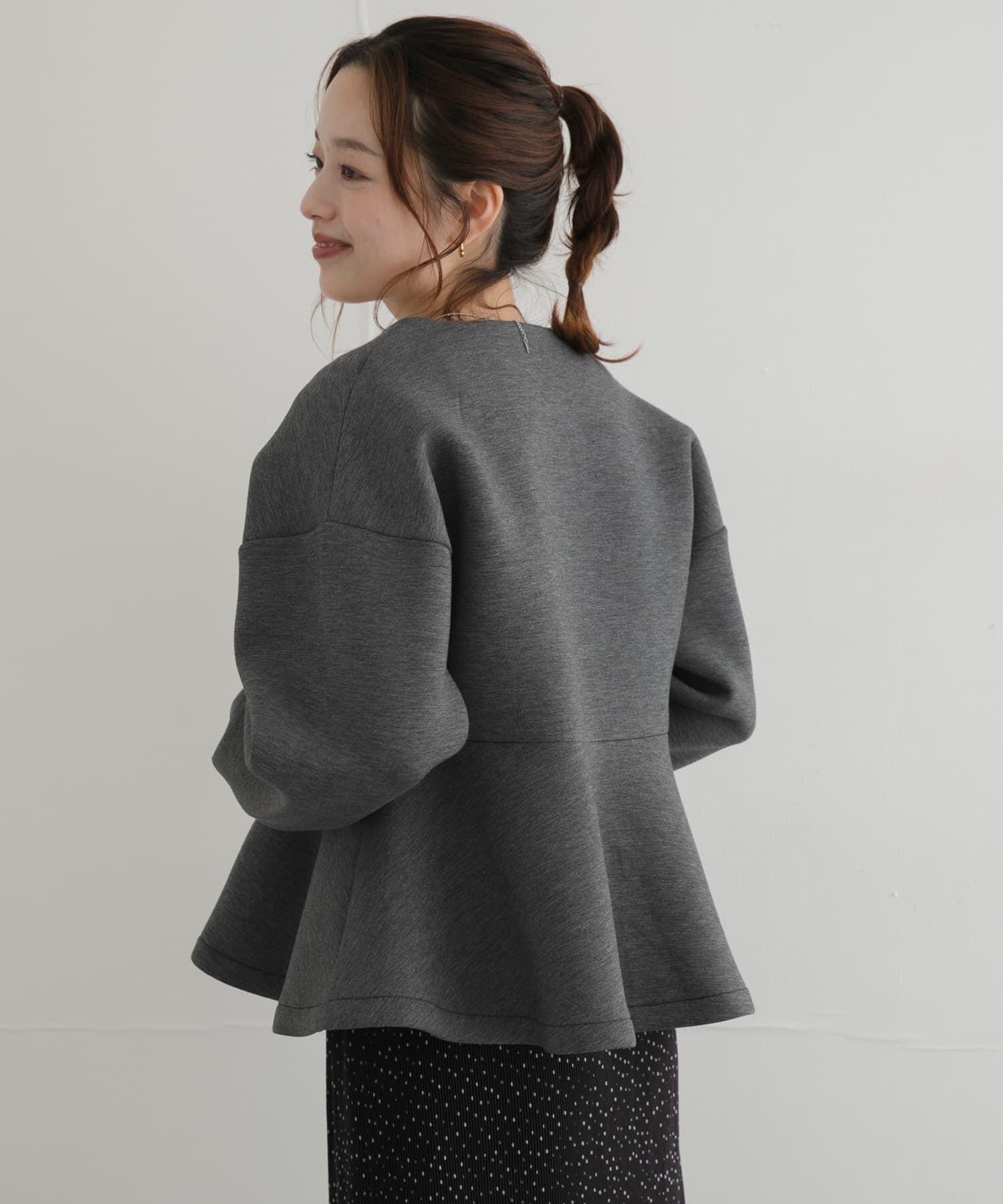 Sonny Label 「『WEB限定』ダンボールペプラムブルゾン」|ブルゾン・スタジャン|