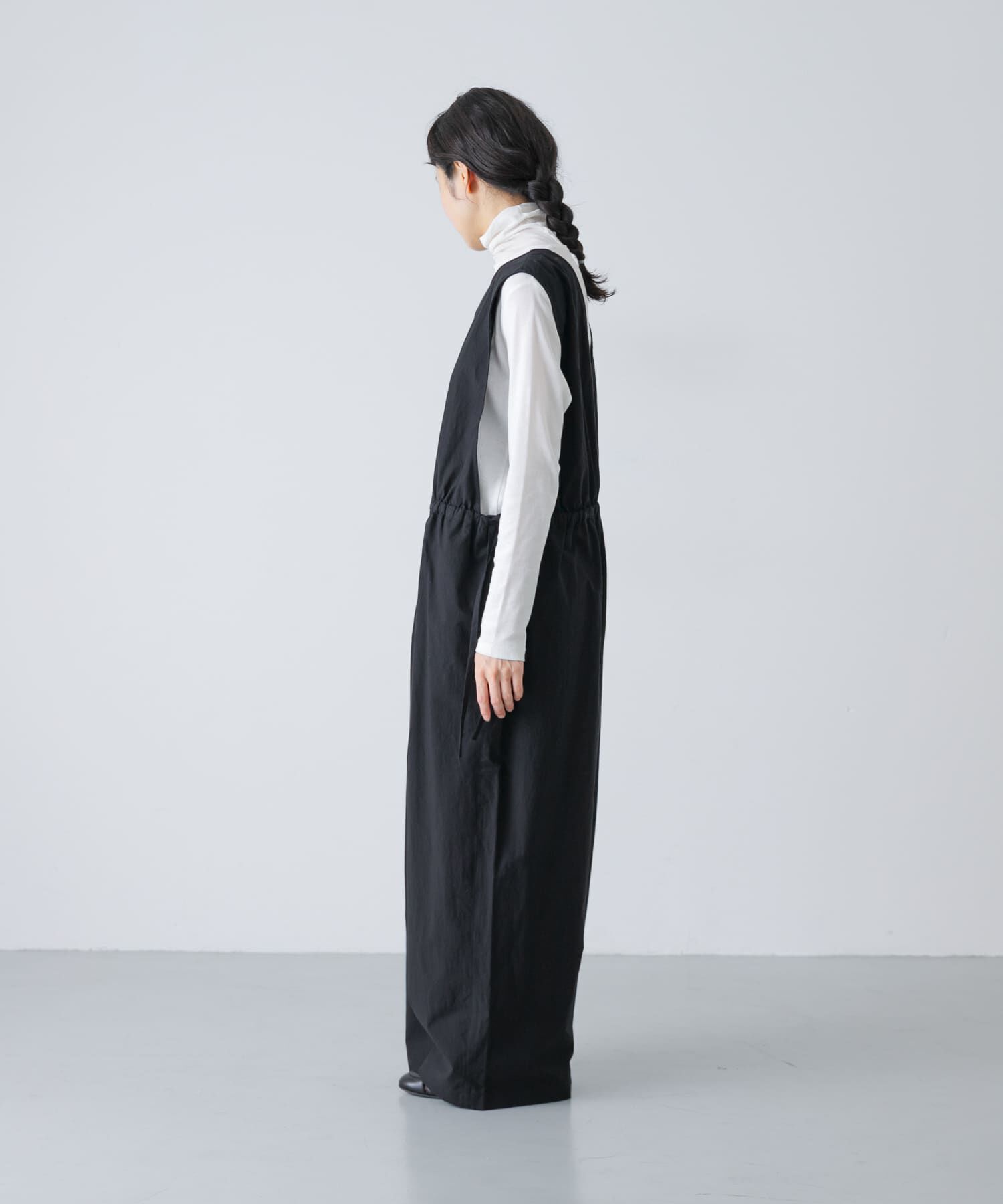 かぐれ「『2サイズ展開』サイドギャザーサロペット」|スカート|