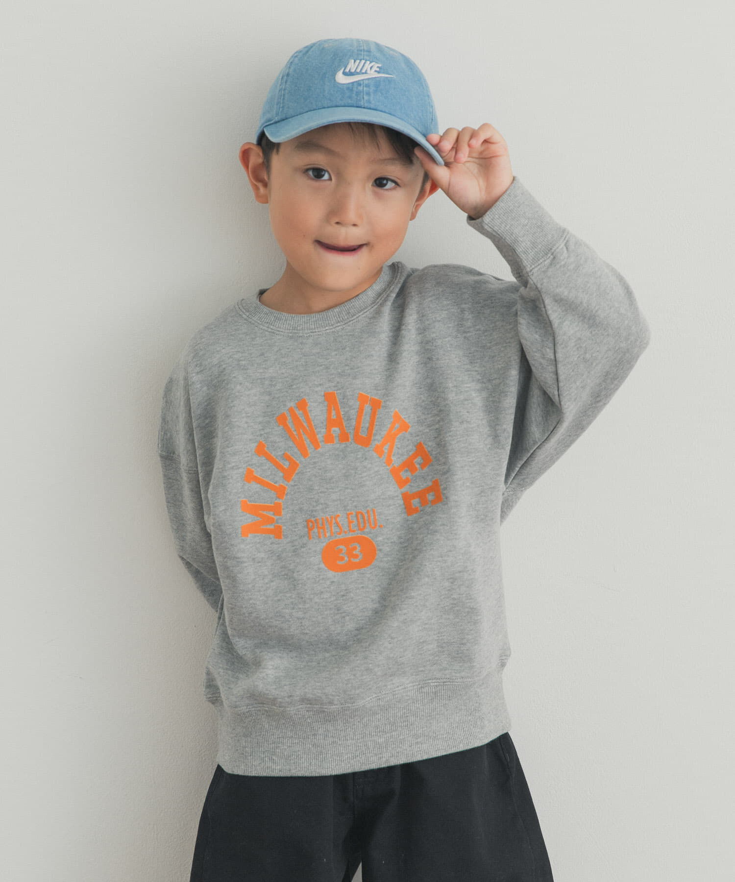 URBAN RESEARCH DOORS「『別注』Champion&times;DOORS　フロッキープリント SWEATSHIRTS(KIDS)」|その他|