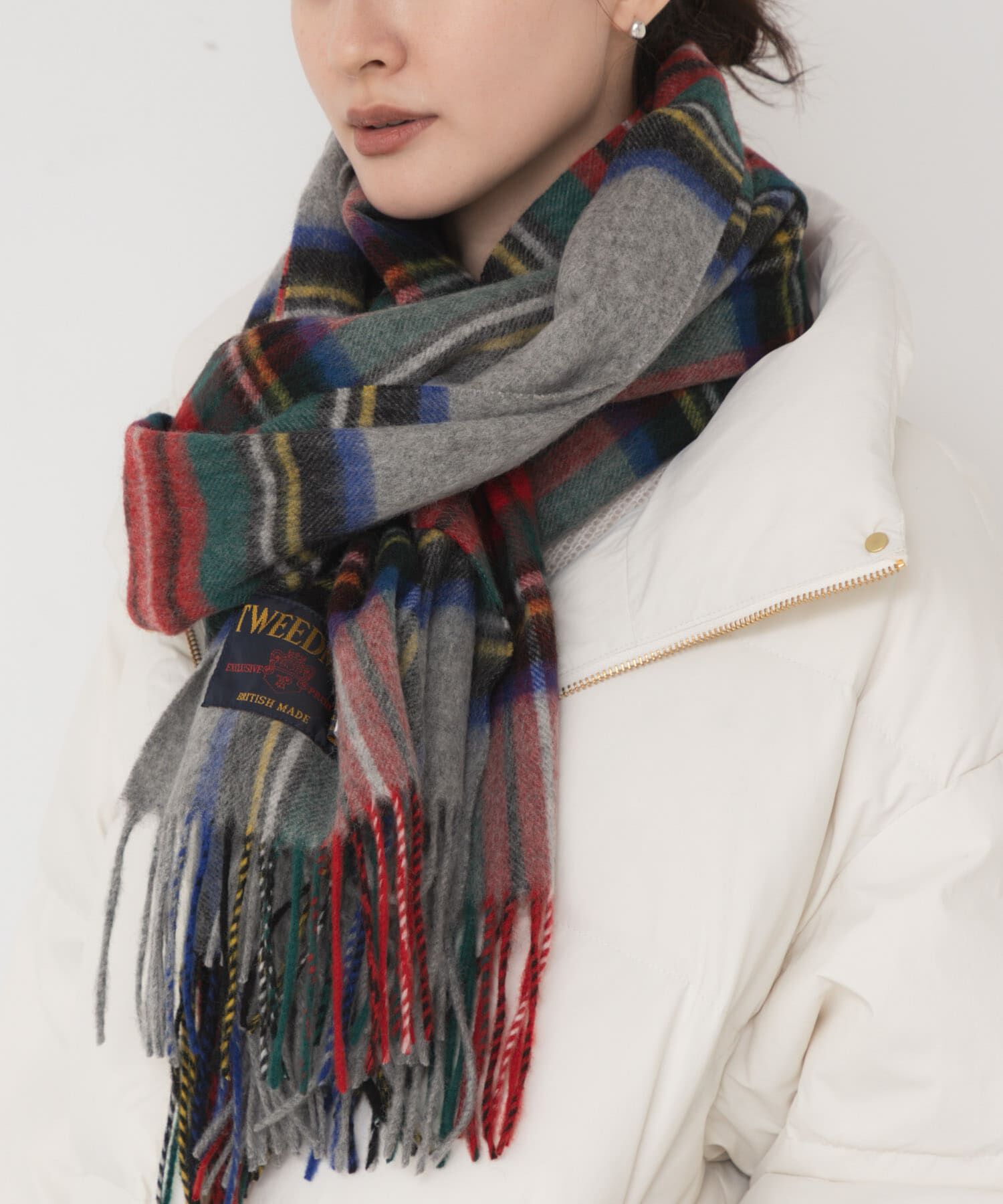 URBAN RESEARCH「『一部別注カラー』TWEED MILL　Lambswool Stole」|ストール|グレー系その他
