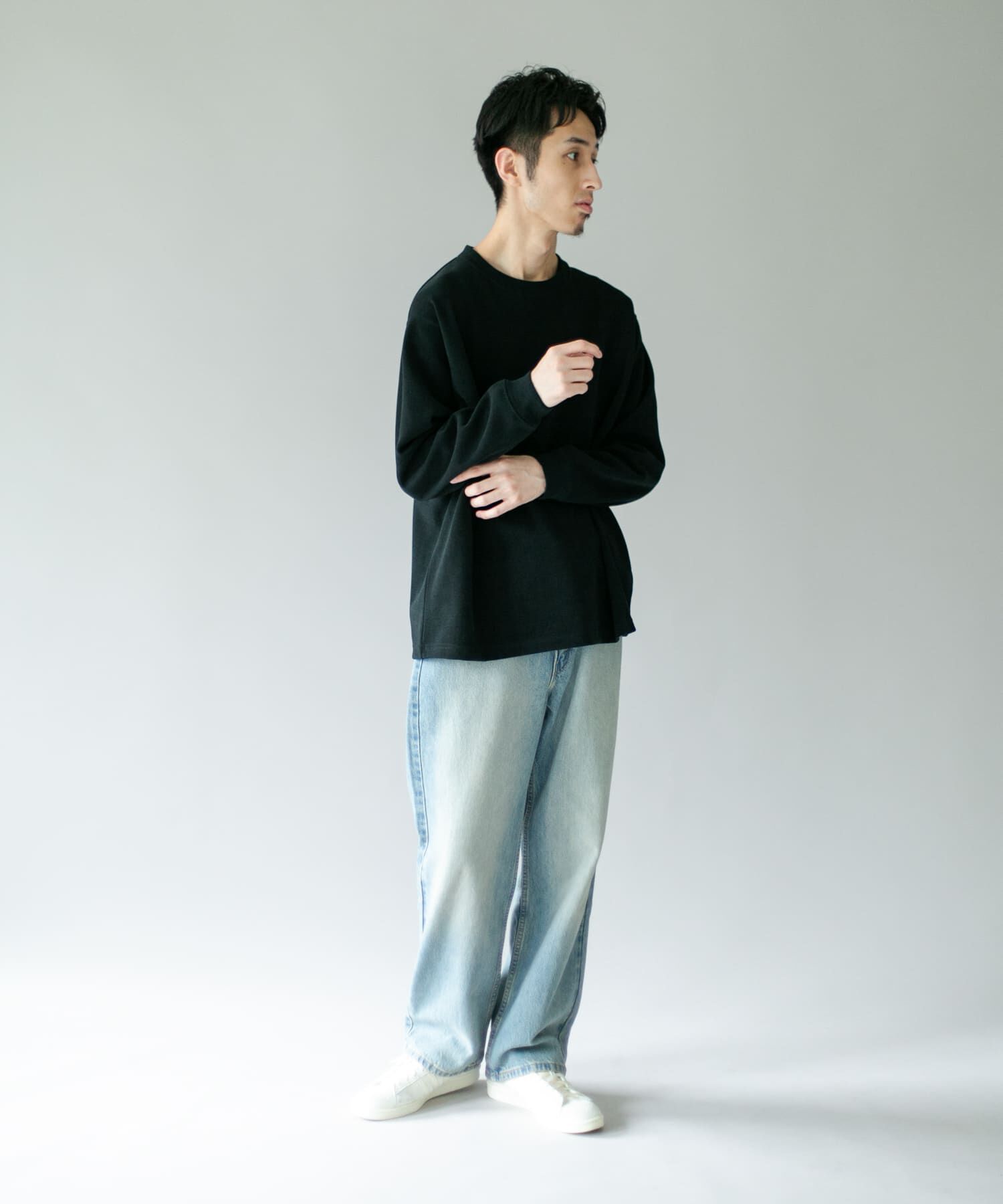 URBAN RESEARCH DOORS「『XLｻｲｽﾞ/WEB限定』ｺｰﾃﾞｭﾛｲﾀｯﾁｸﾙｰﾈｯｸﾛﾝｸﾞｽﾘｰ 」|Tシャツ・カットソー|