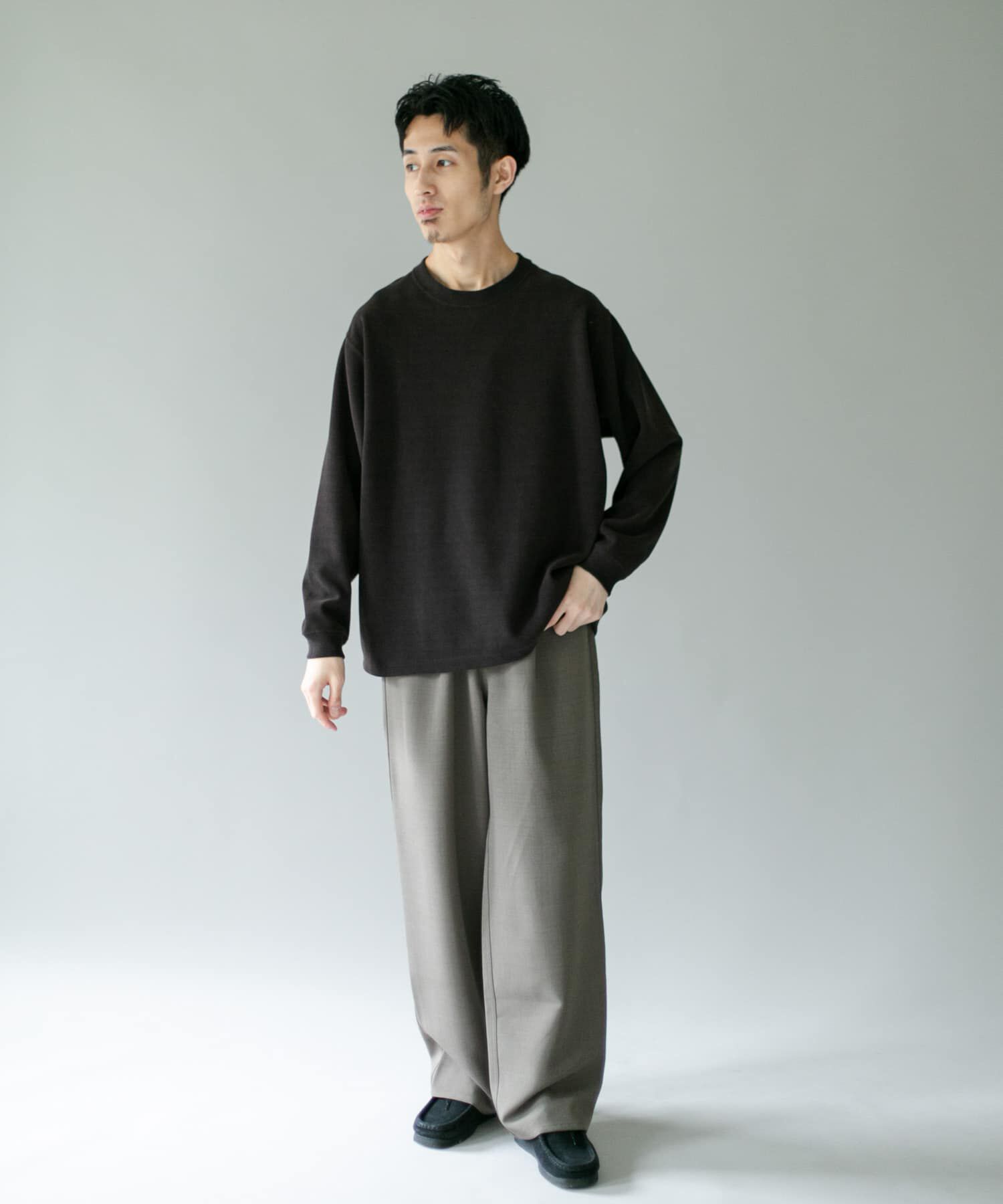 URBAN RESEARCH DOORS「『XLｻｲｽﾞ/WEB限定』ｺｰﾃﾞｭﾛｲﾀｯﾁｸﾙｰﾈｯｸﾛﾝｸﾞｽﾘｰ 」|Tシャツ・カットソー|
