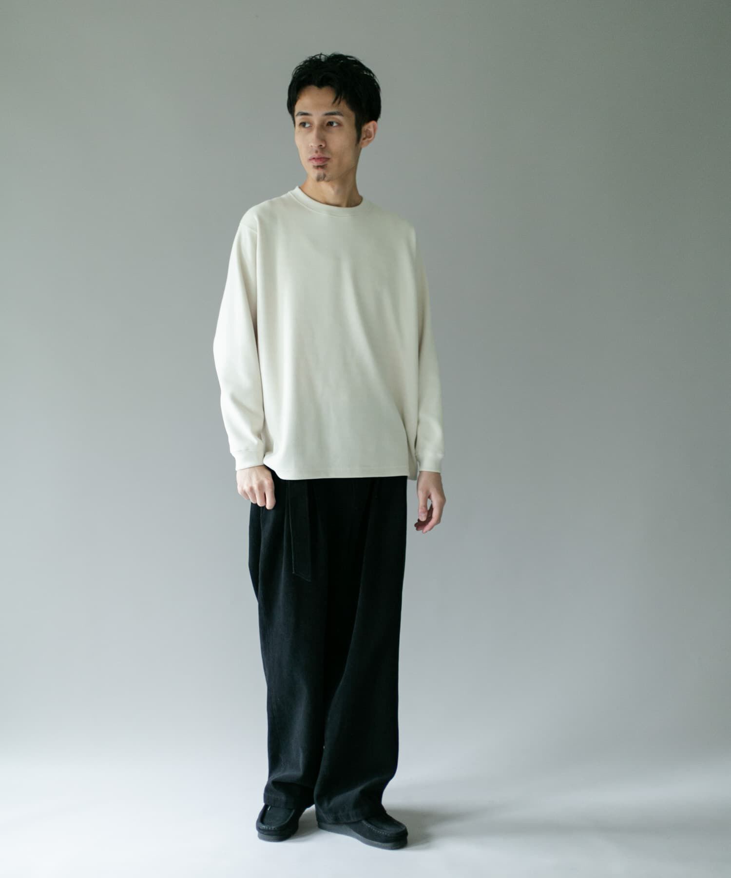 URBAN RESEARCH DOORS「『XLｻｲｽﾞ/WEB限定』ｺｰﾃﾞｭﾛｲﾀｯﾁｸﾙｰﾈｯｸﾛﾝｸﾞｽﾘｰ 」|Tシャツ・カットソー|