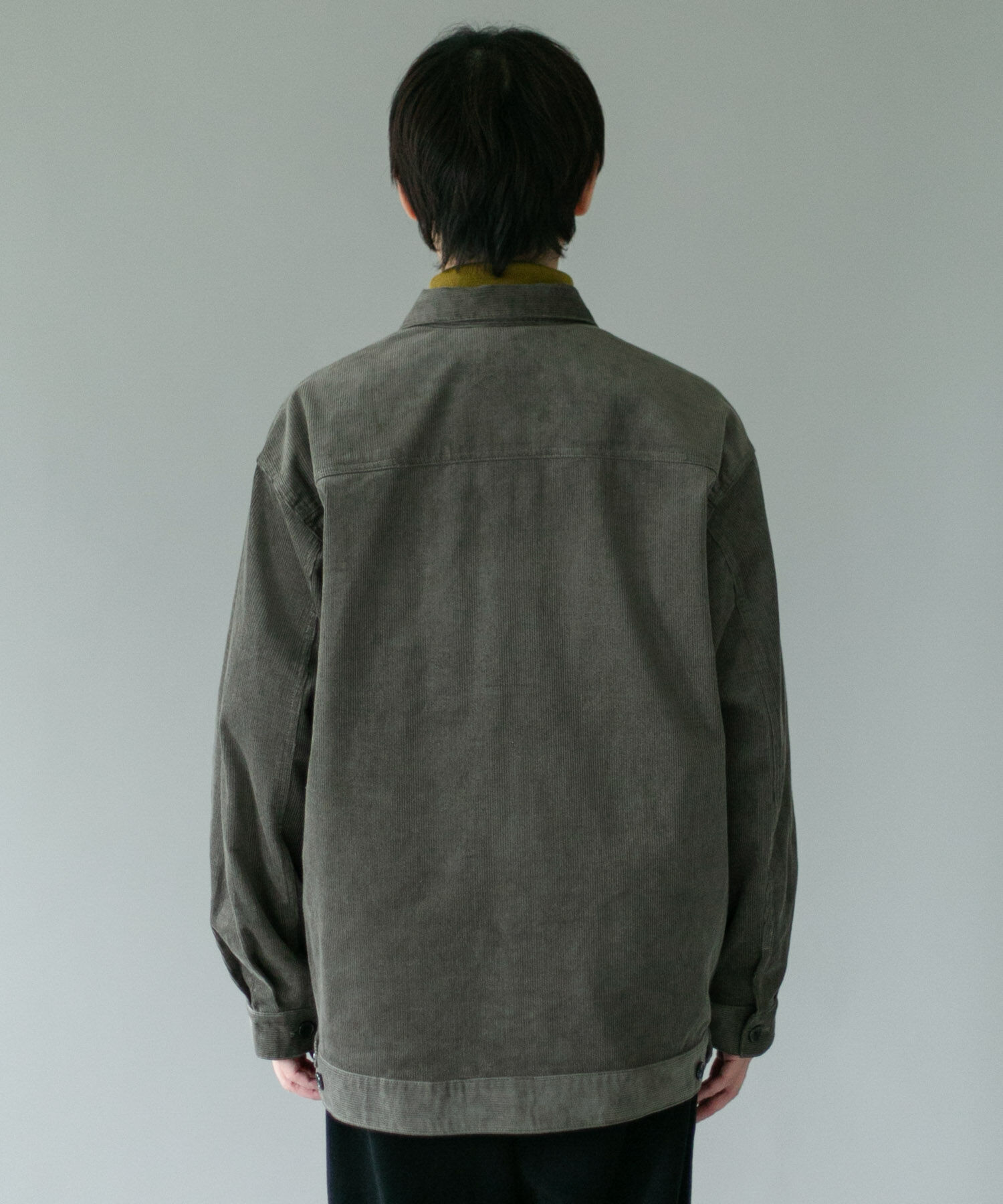 URBAN RESEARCH DOORS「『XLサイズ/WEB限定』コーデュロイトラッカージャケット」|ノーカラーコート|