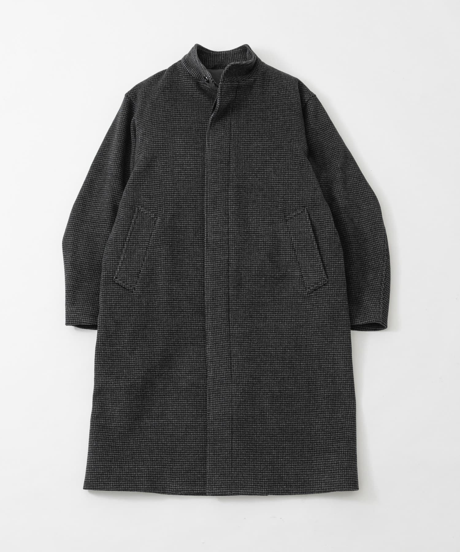 URBAN RESEARCH「WOOL STAND COLLAR COAT」|ノーカラーコート|