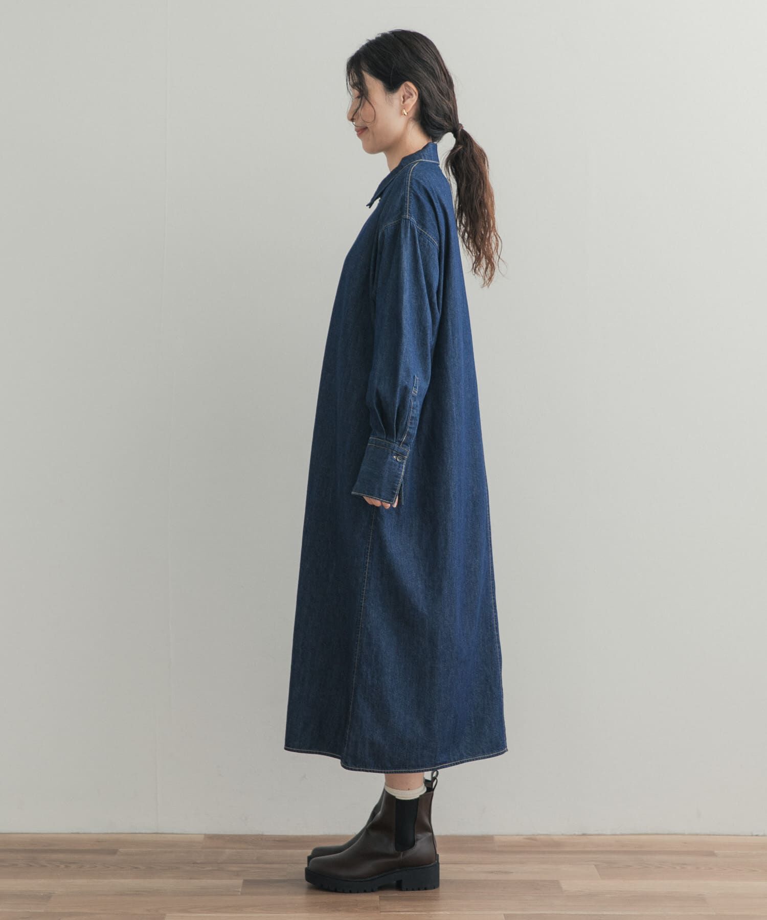 URBAN RESEARCH DOORS「フロントジップデニムワンピース」|その他|
