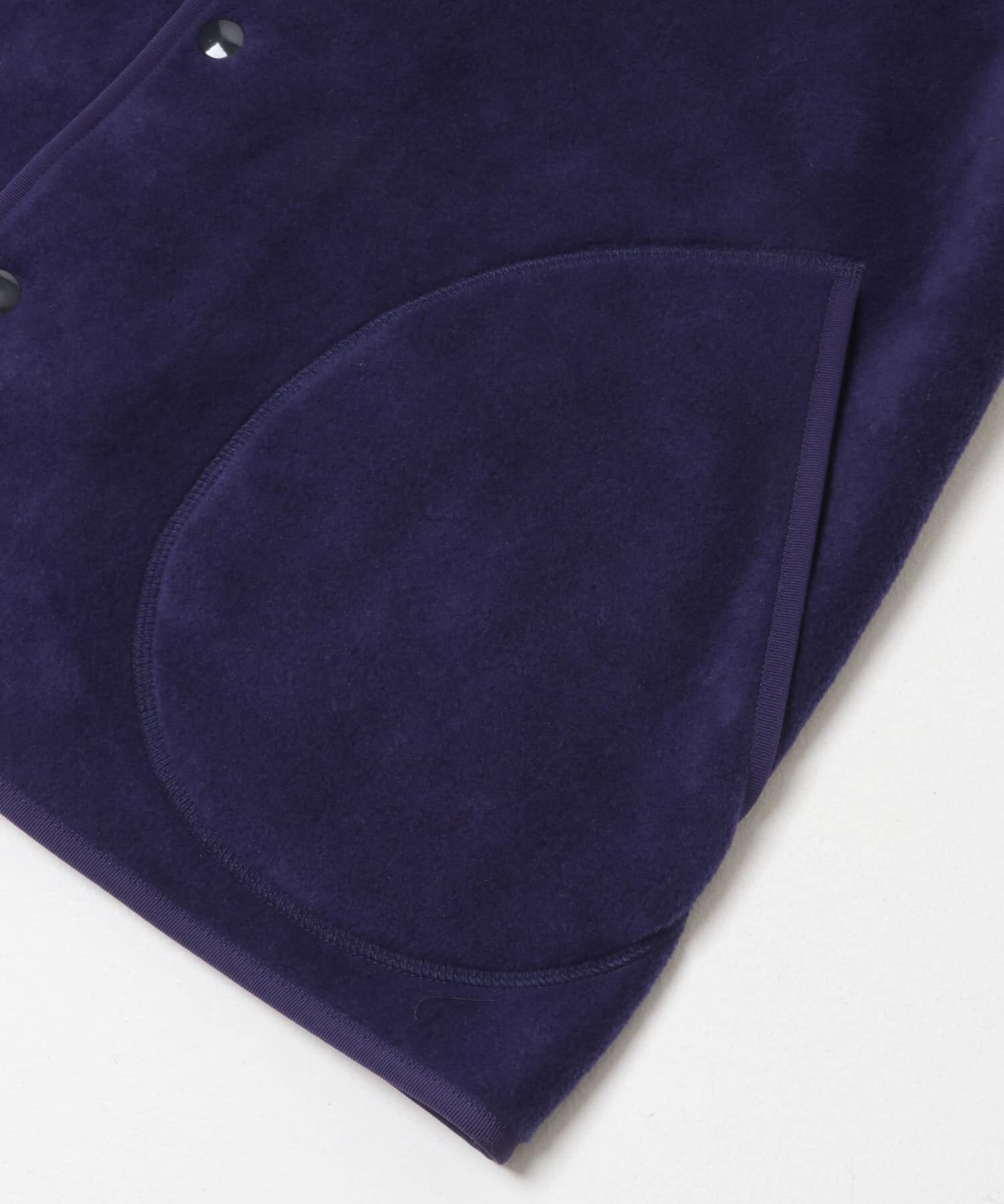 URBAN RESEARCH DOORS「DANTON　FLEECE COLLARLESS JACKET」|ノーカラーコート|