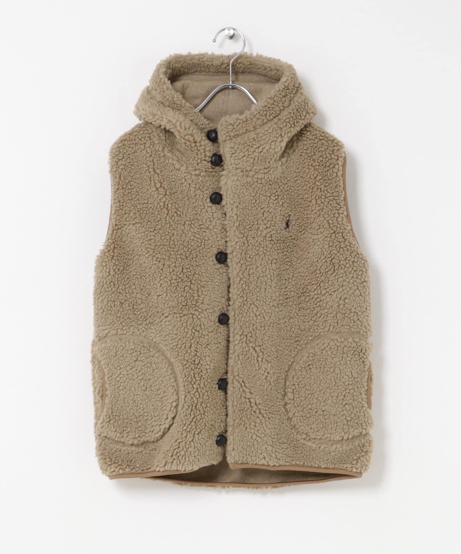 URBAN RESEARCH DOORS「GYMPHLEX　BOA HOODED VEST」|ダウンベスト・ベスト|