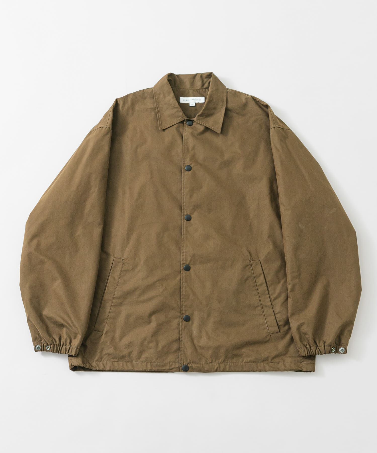 URBAN RESEARCH「COTTON NYLON COACH JACKET」|ブルゾン・スタジャン|ブラウン