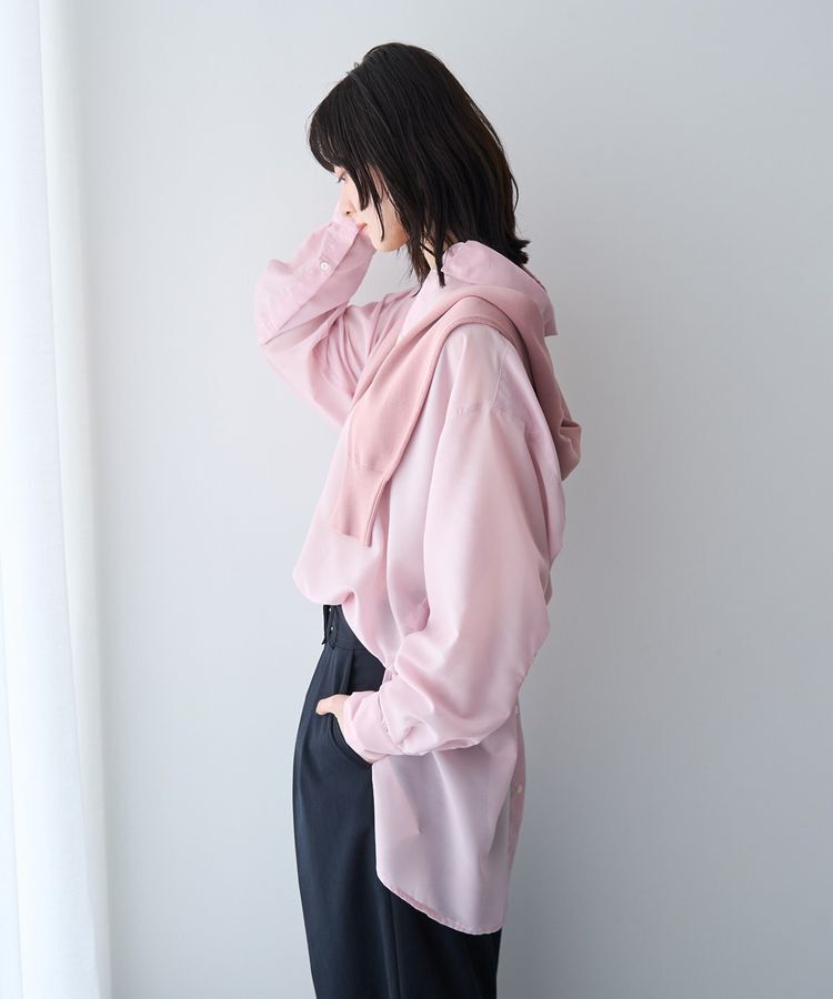 YECCA VECCA「バック釦シアーシャツ」|シャツ・ブラウス|
