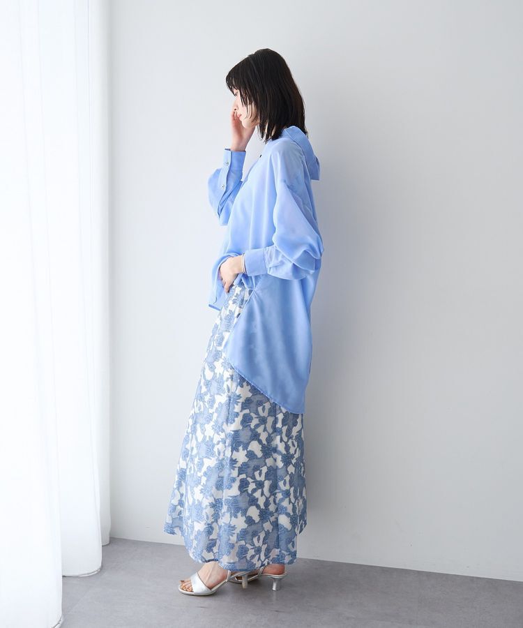 YECCA VECCA「バック釦シアーシャツ」|シャツ・ブラウス|