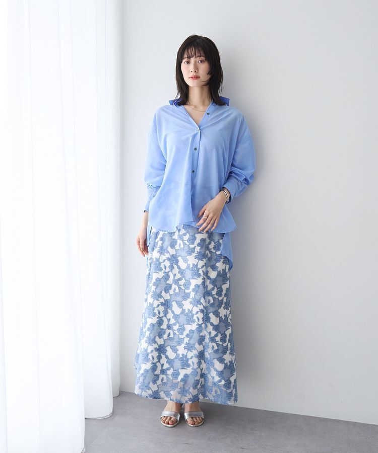 YECCA VECCA「バック釦シアーシャツ」|シャツ・ブラウス|