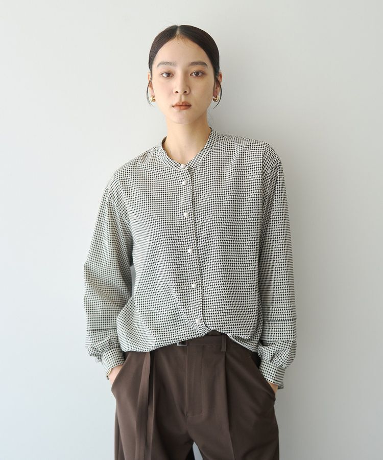 YECCA VECCA「2way裾アレンジパール釦ブラウス」|シャツ・ブラウス|Hounds Tooth