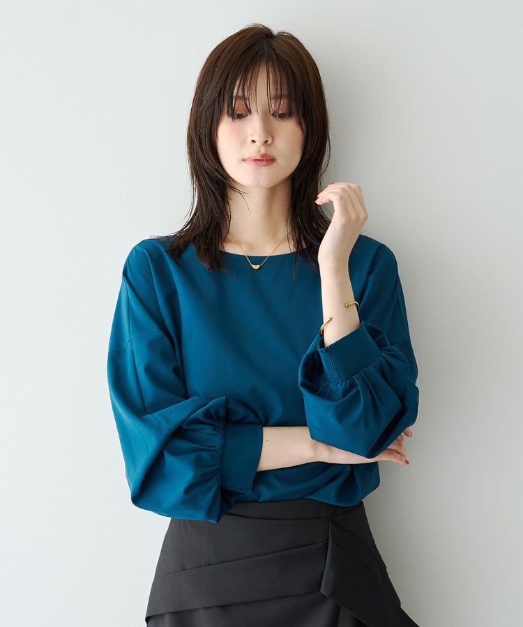 YECCA VECCA「2wayボリューム袖ブラウス」|シャツ・ブラウス|Dark Green
