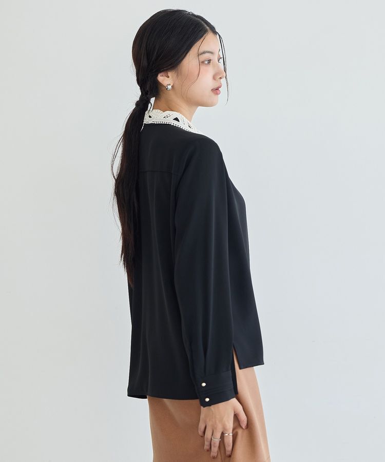 YECCA VECCA「2wayレース襟ブラウス」|シャツ・ブラウス|