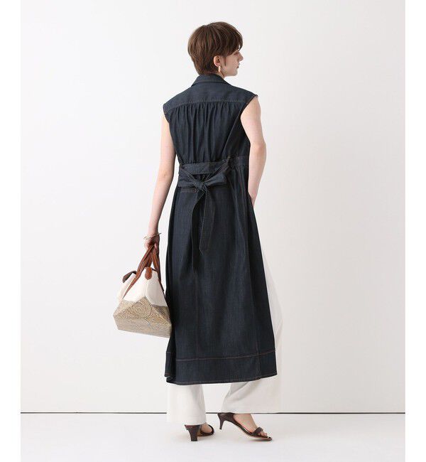 allureville「シャンブレーデニムライクワンピース」|ワンピース|
