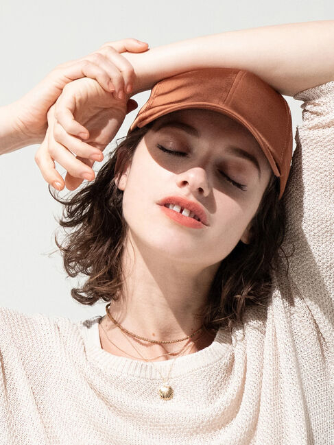 Lugnoncure「サテンキャップ《2025spring catalog item》」|その他|オレンジ