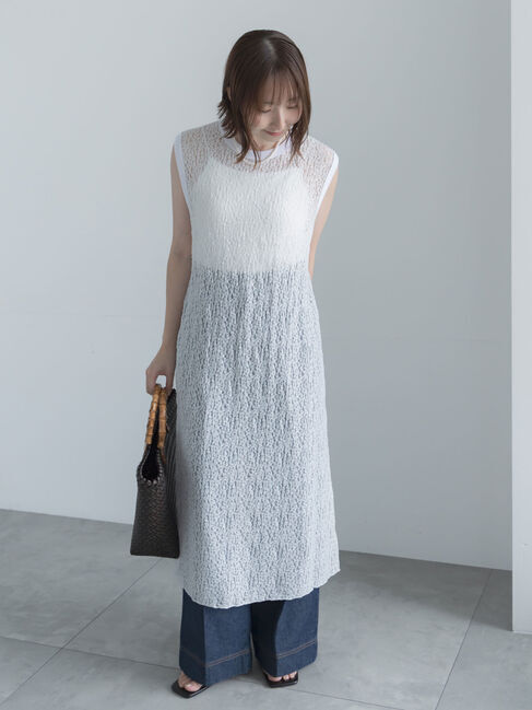 Te chichi「シアーファブリックチュニックワンピース」|ワンピース|