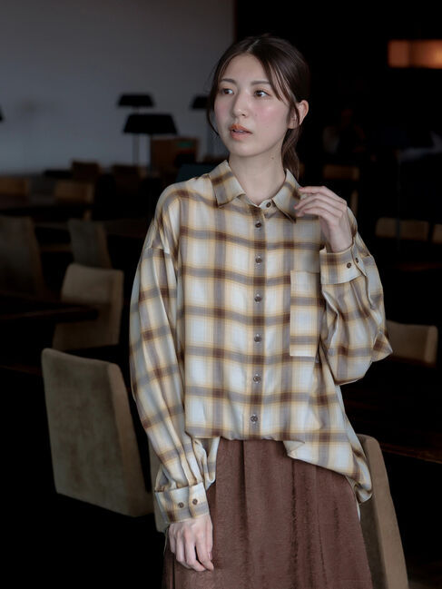 Te chichi「アソートチェック2WAYオーバーシャツ」|シャツ・ブラウス|