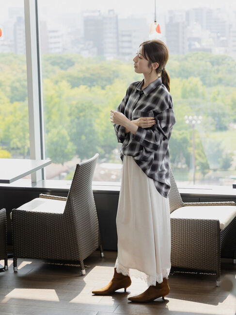 Te chichi「アソートチェック2WAYオーバーシャツ」|シャツ・ブラウス|