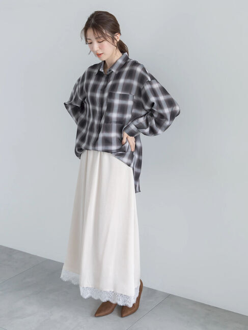 Te chichi「アソートチェック2WAYオーバーシャツ」|シャツ・ブラウス|