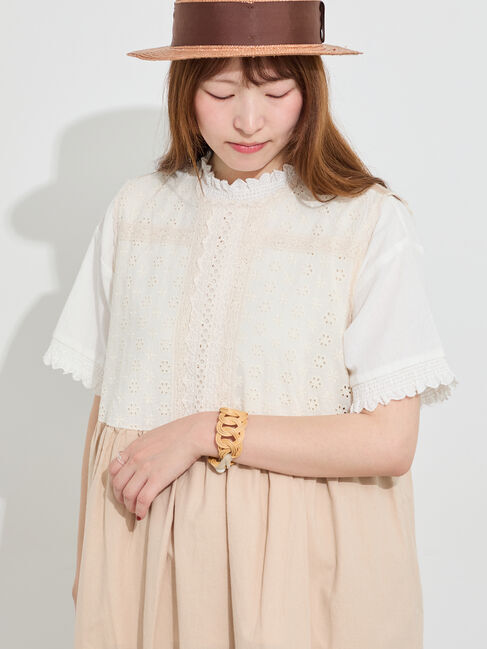 Samansa Mos2「【販路限定】レースノースリワンピース」|ワンピース|