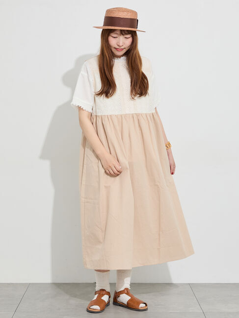 Samansa Mos2「【販路限定】レースノースリワンピース」|ワンピース|