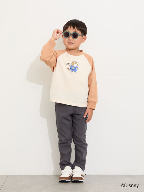 Samansa Mos2 Lagom「【Disney】ズートピア/刺繍入りラグランロンT」|Tシャツ・カットソー|