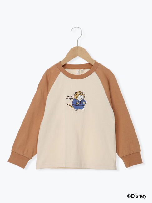 Samansa Mos2 Lagom「【Disney】ズートピア/刺繍入りラグランロンT」|Tシャツ・カットソー|