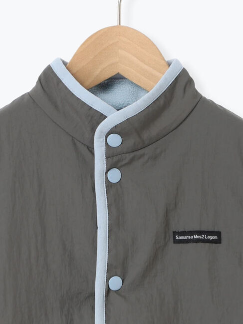 Samansa Mos2 Lagom「【撥水加工】ナイロン&times;フリースリバーシブルベスト」|ダウンベスト・ベスト|