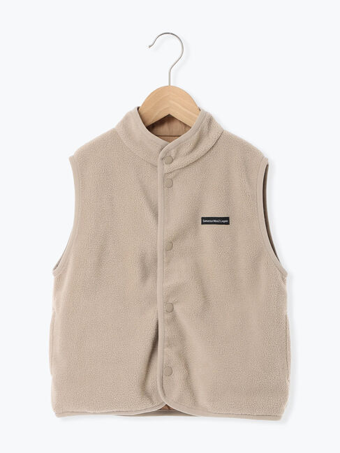 Samansa Mos2 Lagom「【撥水加工】ナイロン&times;フリースリバーシブルベスト」|ダウンベスト・ベスト|