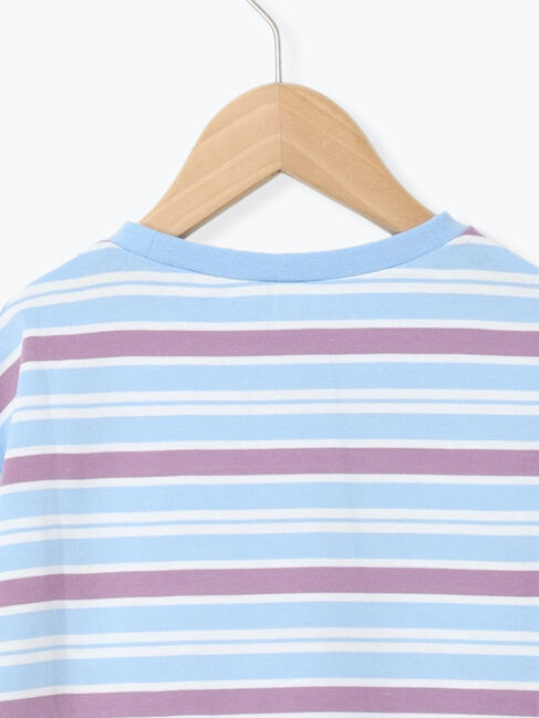 Samansa Mos2 Lagom「マルチボーダーロンT」|Tシャツ・カットソー|