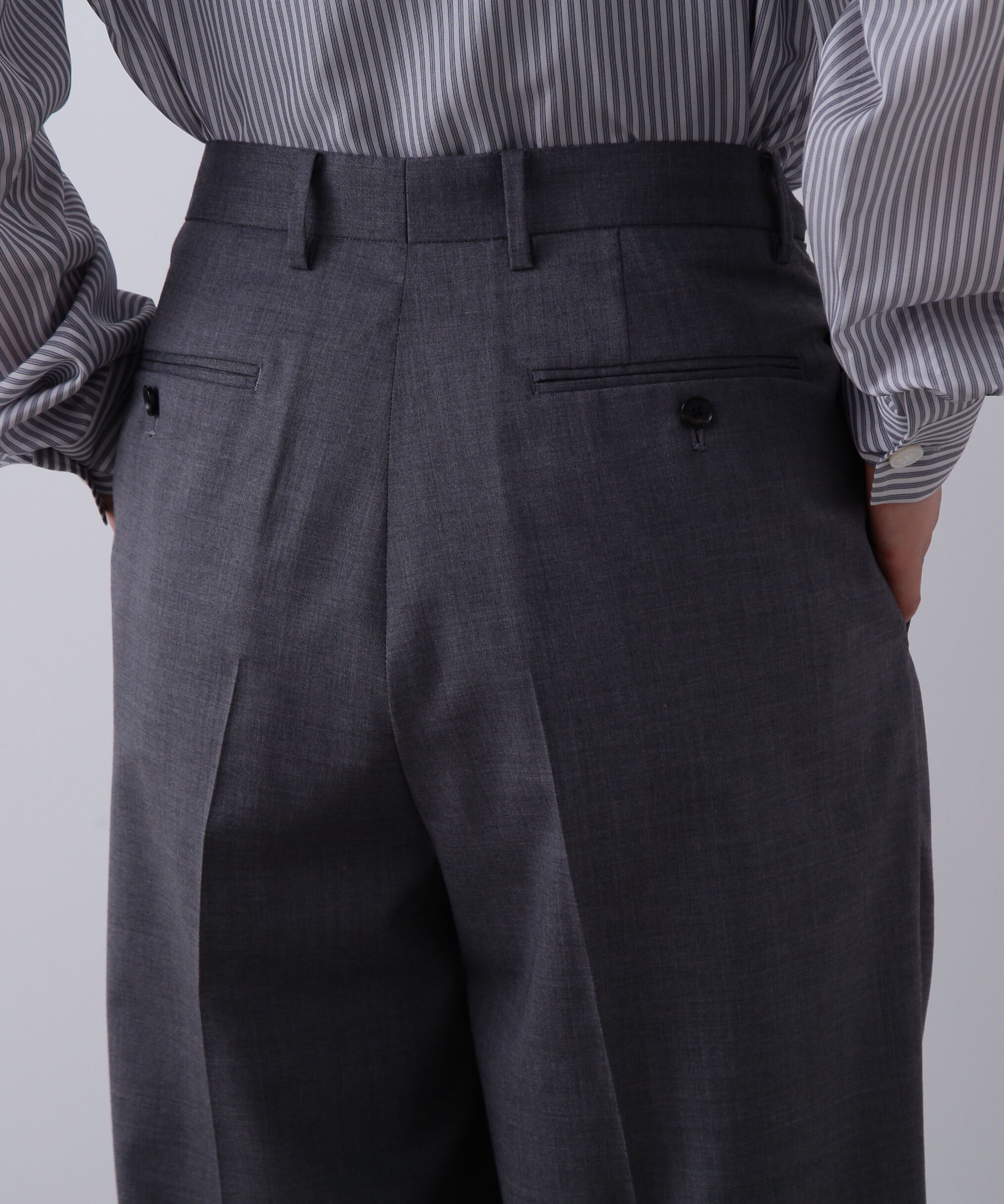 YLEVE 「YLEVE / SUPER120'S CHAMBRAY WOOL 3TACK TROUSERS」|その他|