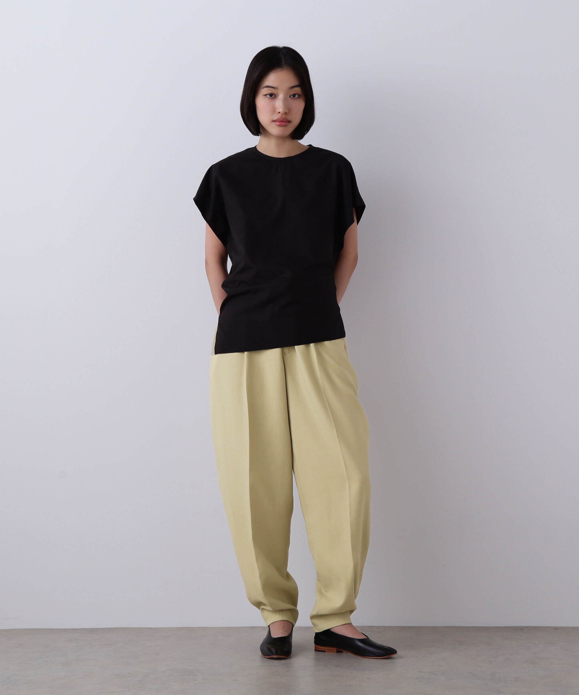 YLEVE 「YLEVE / 100/2 GV TWILL DOUBLE WEAVE CURVED TROUSERS」|その他|イエロー