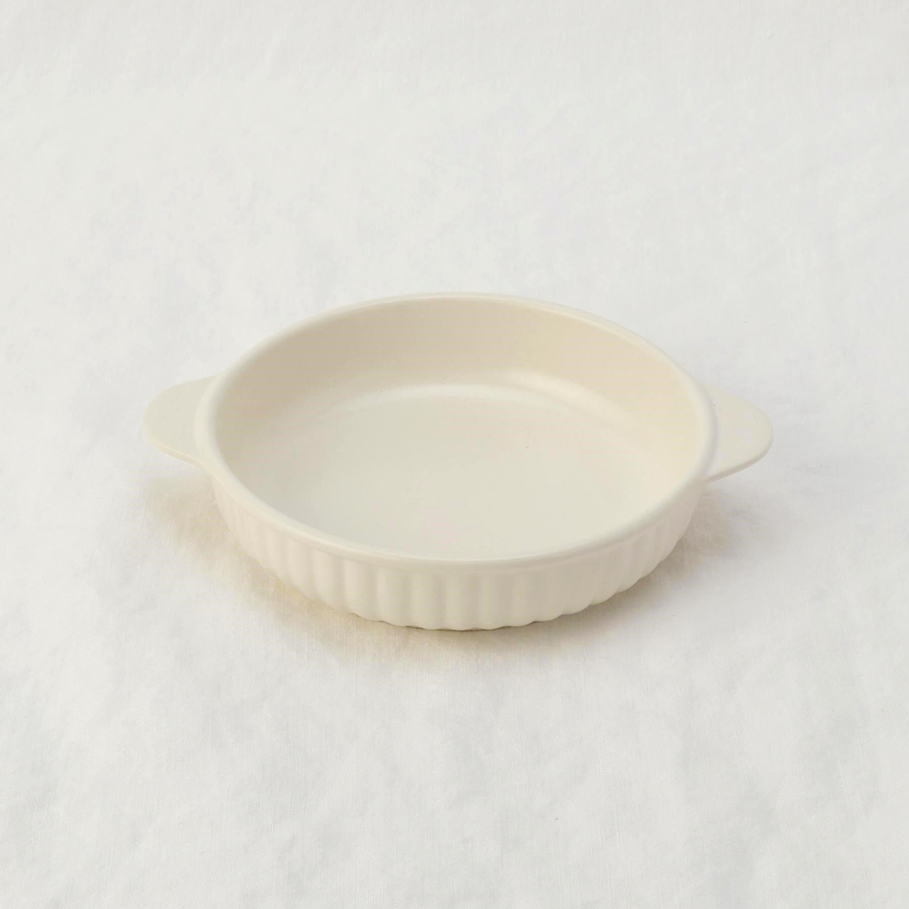 212 KITCHEN STORE「KOS ラウンドグラタン アイボリー」|食器・キッチングッズ|