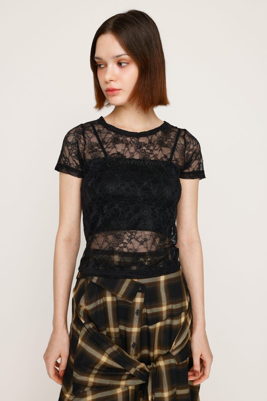 SLY「CUT LACE EMBROIDERY Tシャツ」|Tシャツ・カットソー|