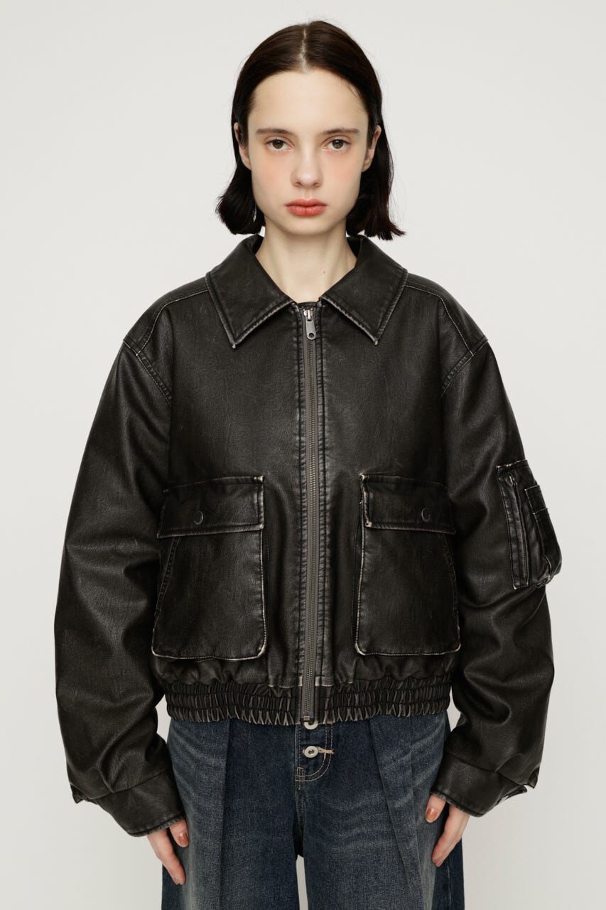 SLY「WASHED PUFFER SHORT ブルゾン」|ブルゾン・スタジャン|