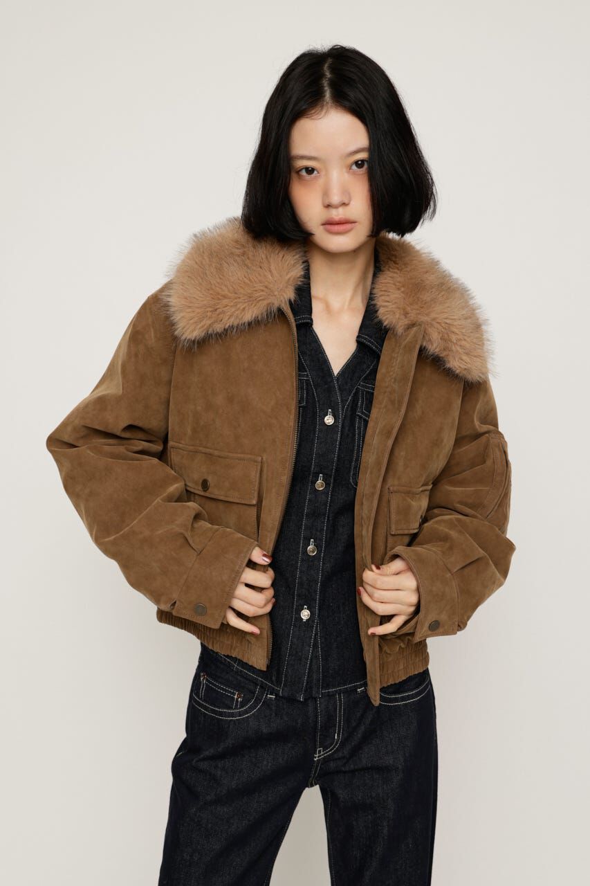 SLY「WASHED PUFFER SHORT ブルゾン」|ブルゾン・スタジャン|