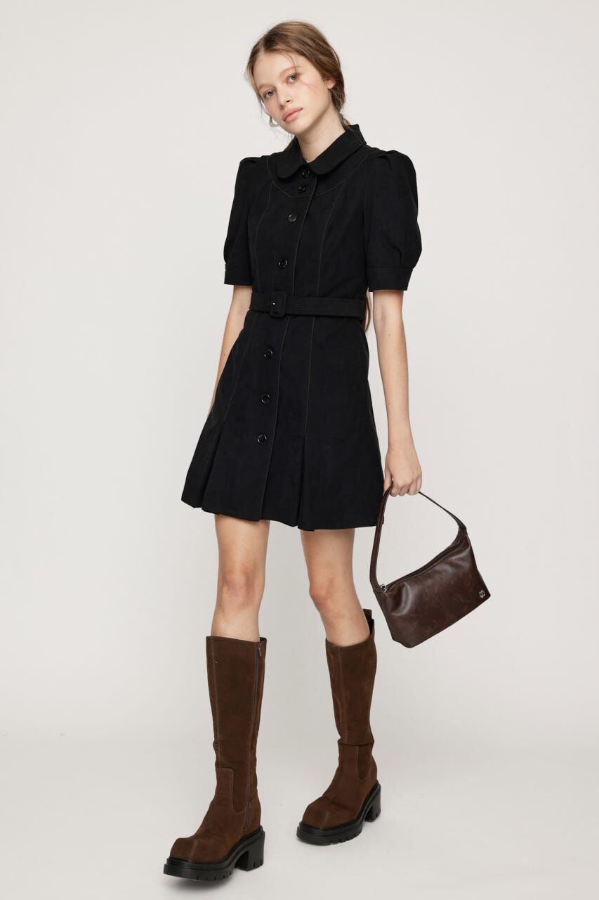 SLY「COLLAR BUTTON ショートワンピース」|ワンピース|