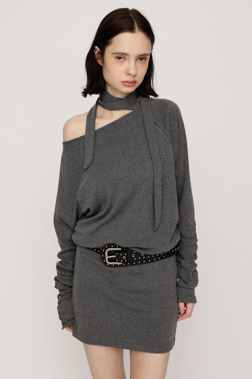 SLY「DOLMAN CUT TIE ショートワンピース」|ワンピース|T.GRY