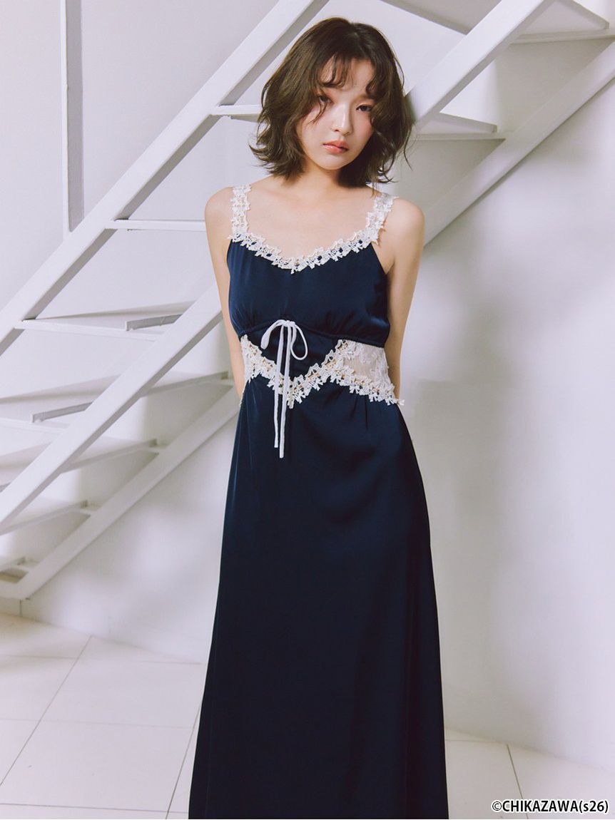 SNIDEL「【SNIDEL&times;近沢レース店】コラボレースキャミワンピース」|ワンピース|