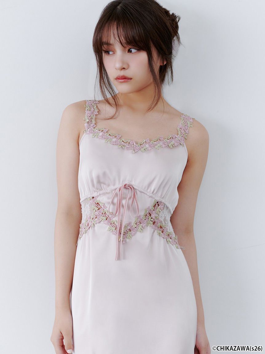 SNIDEL「【SNIDEL&times;近沢レース店】コラボレースキャミワンピース」|ワンピース|