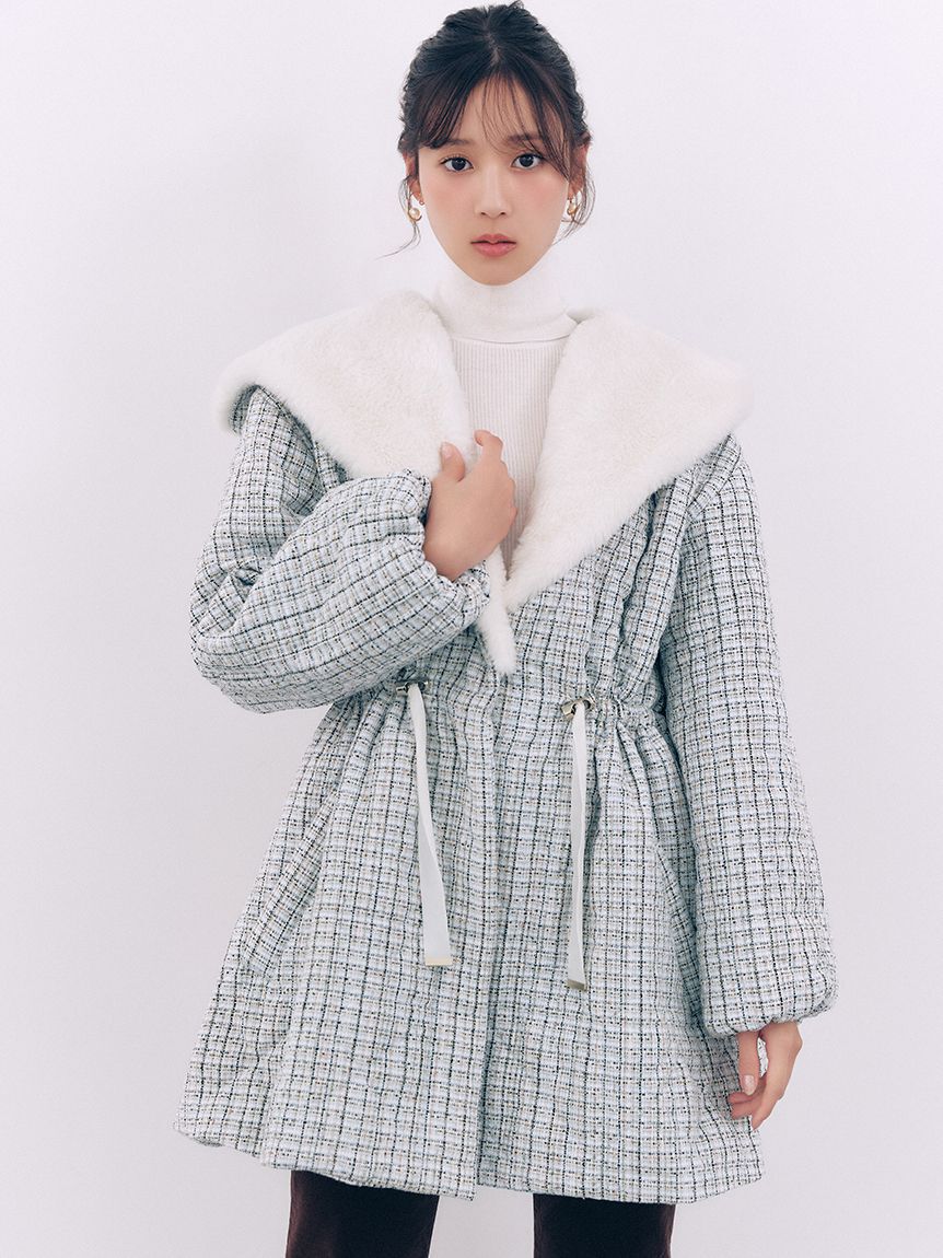 SNIDEL「【WARM】キルティングレディモッズコート」|ミリタリー・モッズコート|LBLU