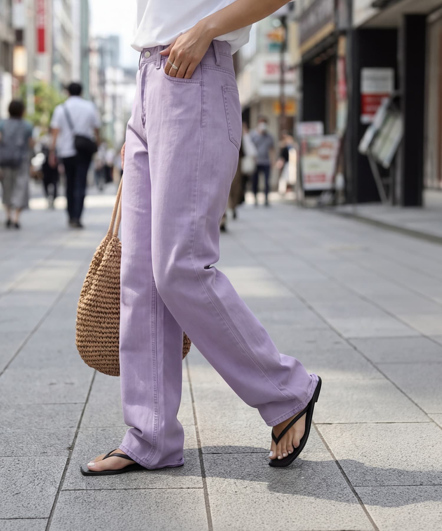 STYLE DELI「暑くない洗い加工カラーデニム」|デニム|