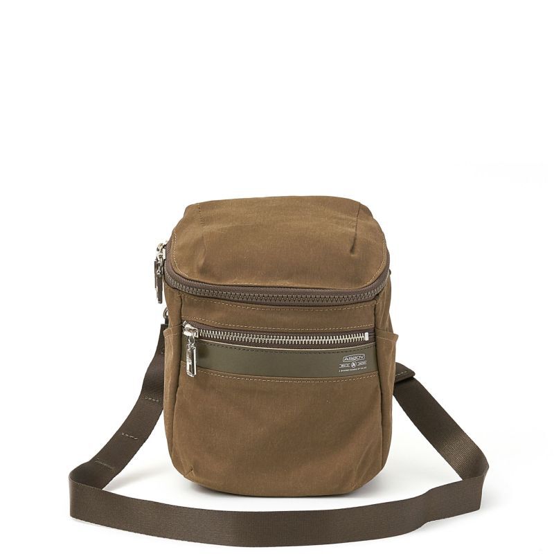AS2OV「AS2OV / アッソブ SHRINK NYLON SHOULDER」|ショルダー・メッセンジャー|カーキ